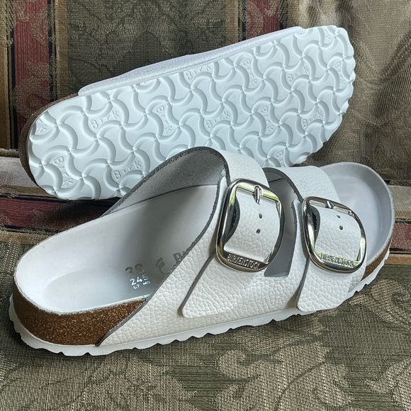 Arizona Big Buckle Natural Leather Patent - Picture 2 of 4